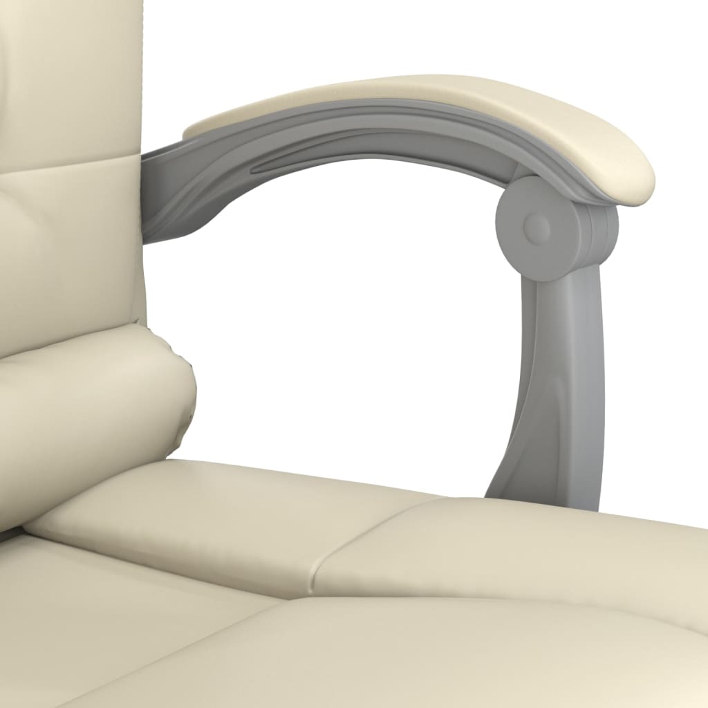 Chaise de bureau massage réglable en cuir artificiel