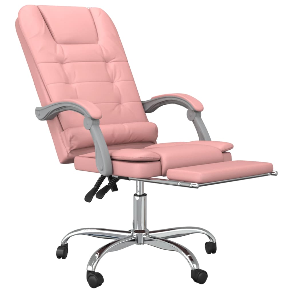 Chaise de bureau massage réglable en cuir artificiel