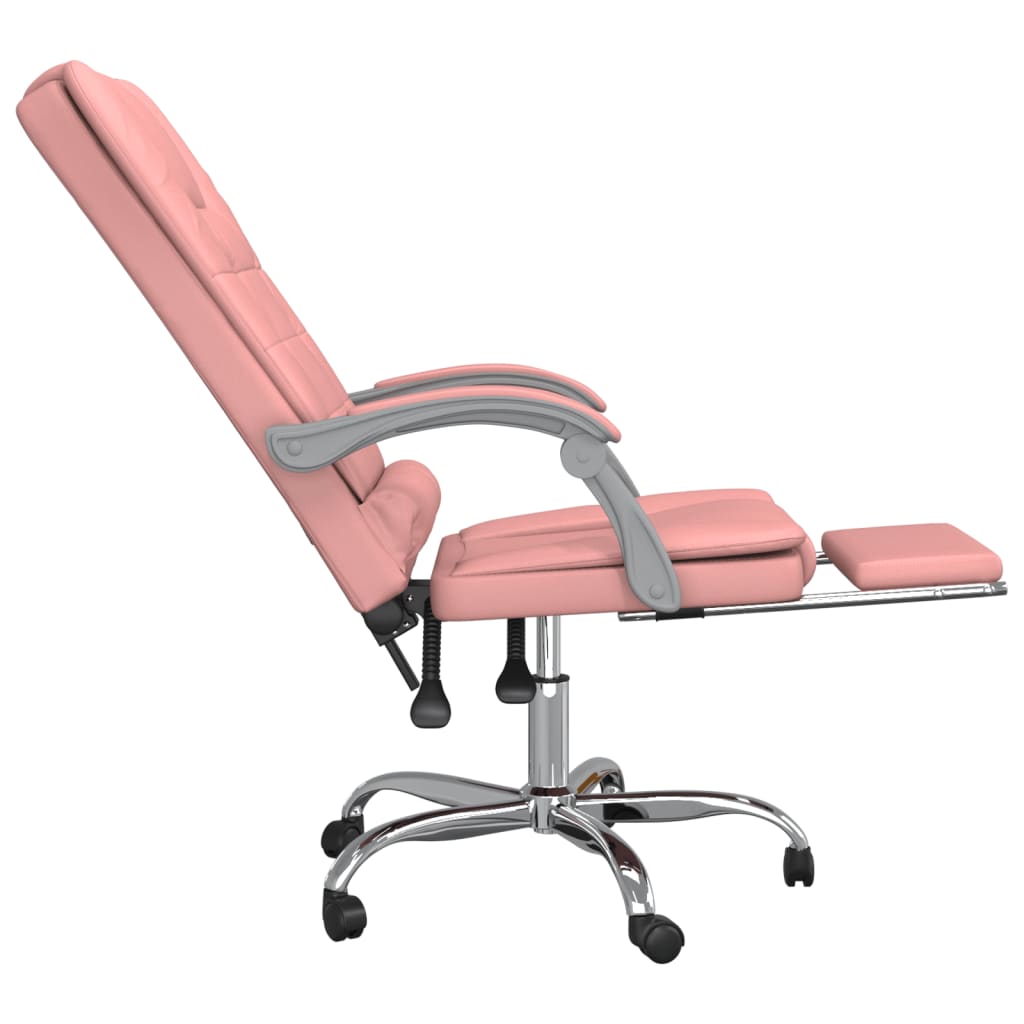 Chaise de bureau massage réglable en cuir artificiel