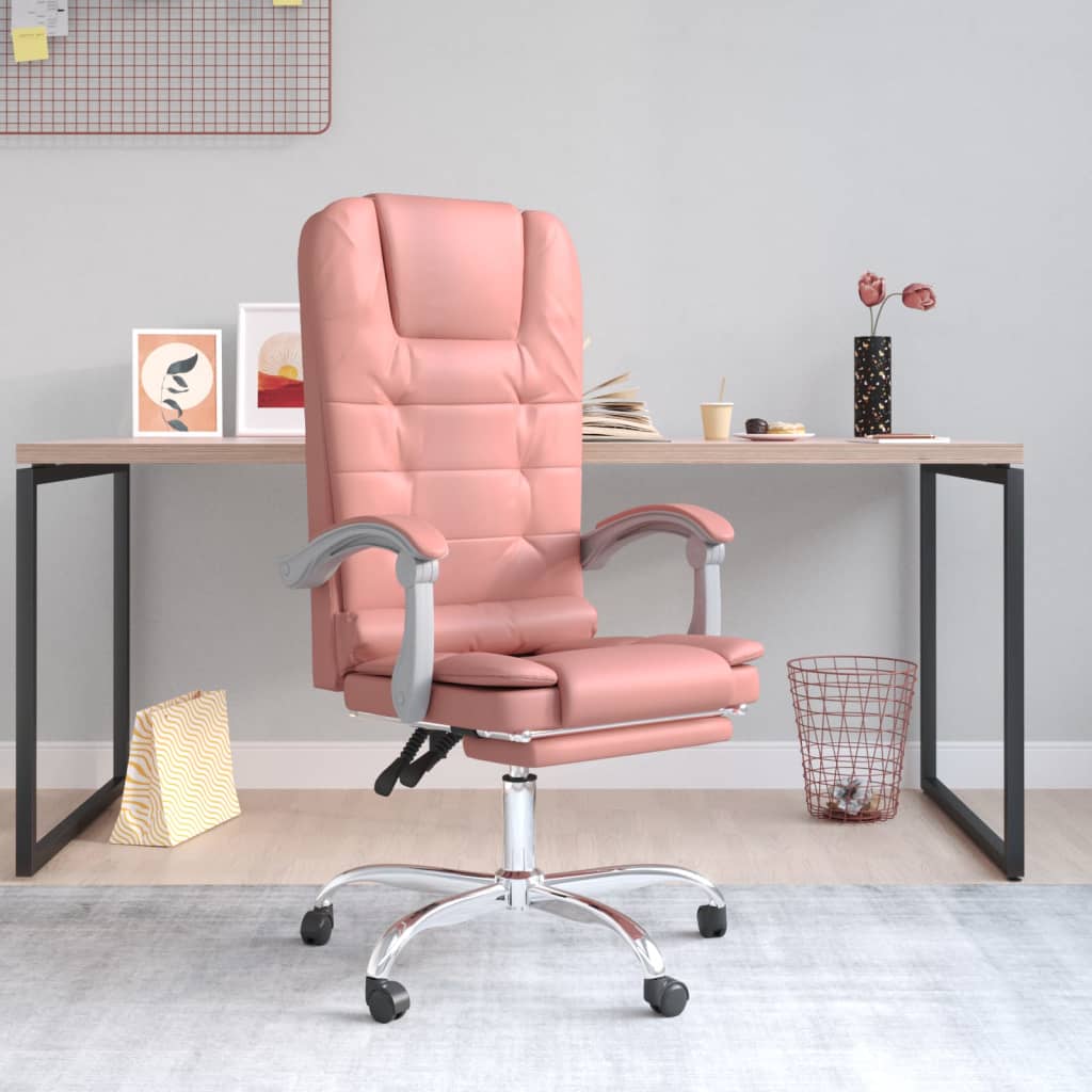 Chaise de bureau massage réglable en cuir artificiel