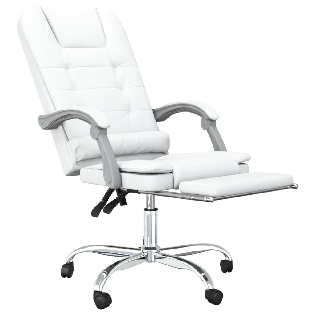 Chaise de bureau massage réglable en cuir artificiel