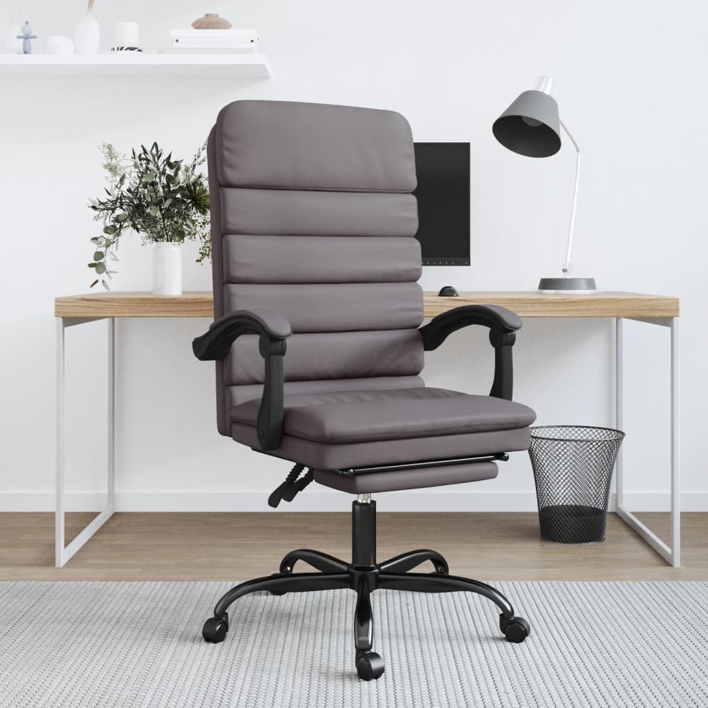 Chaise de bureau massage réglable en cuir artificiel