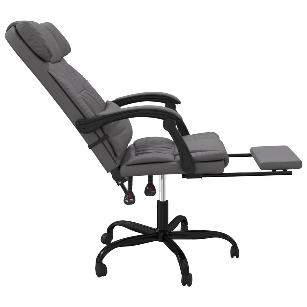 Chaise de bureau réglable en cuir artificiel