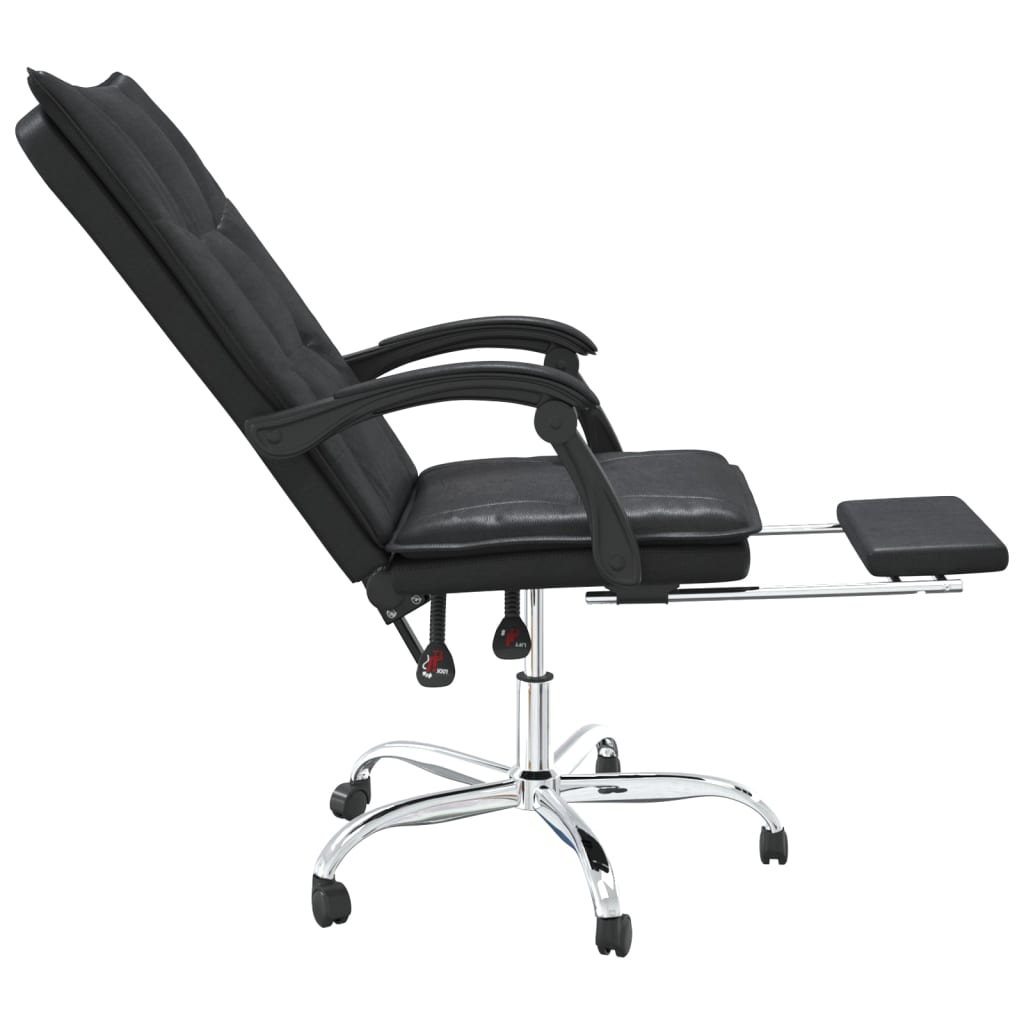 Chaise de bureau réglable en cuir artificiel