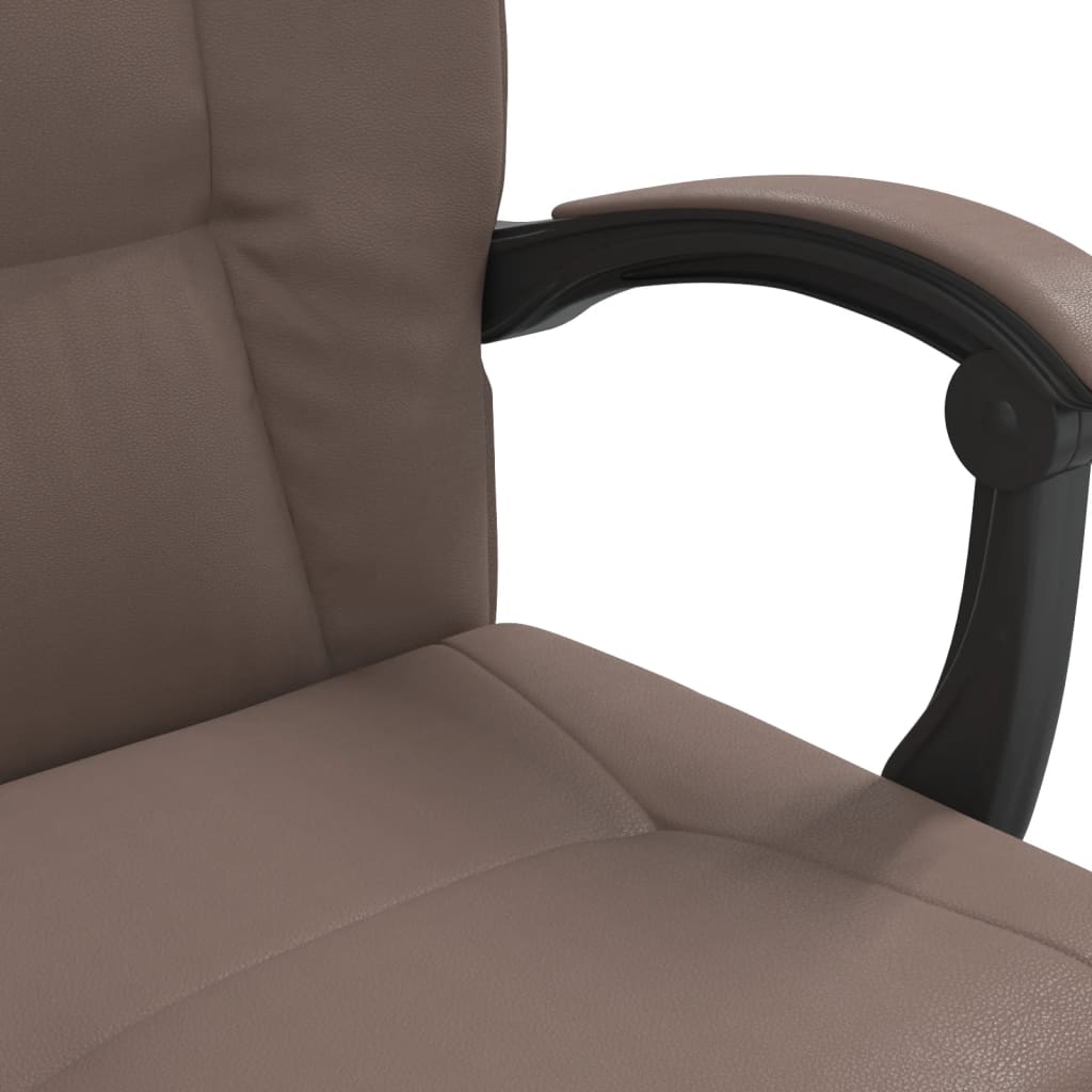 Chaise de bureau réglable en cuir artificiel