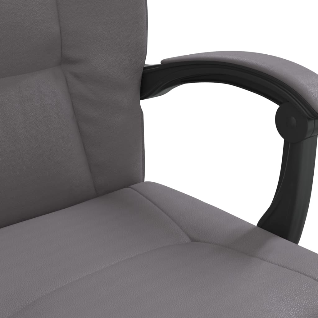 Chaise de bureau réglable en cuir artificiel