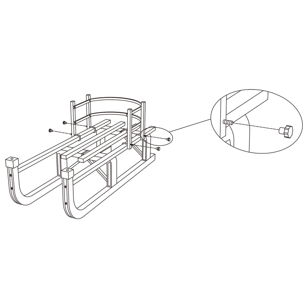 Rugleuning voor slee multiplex