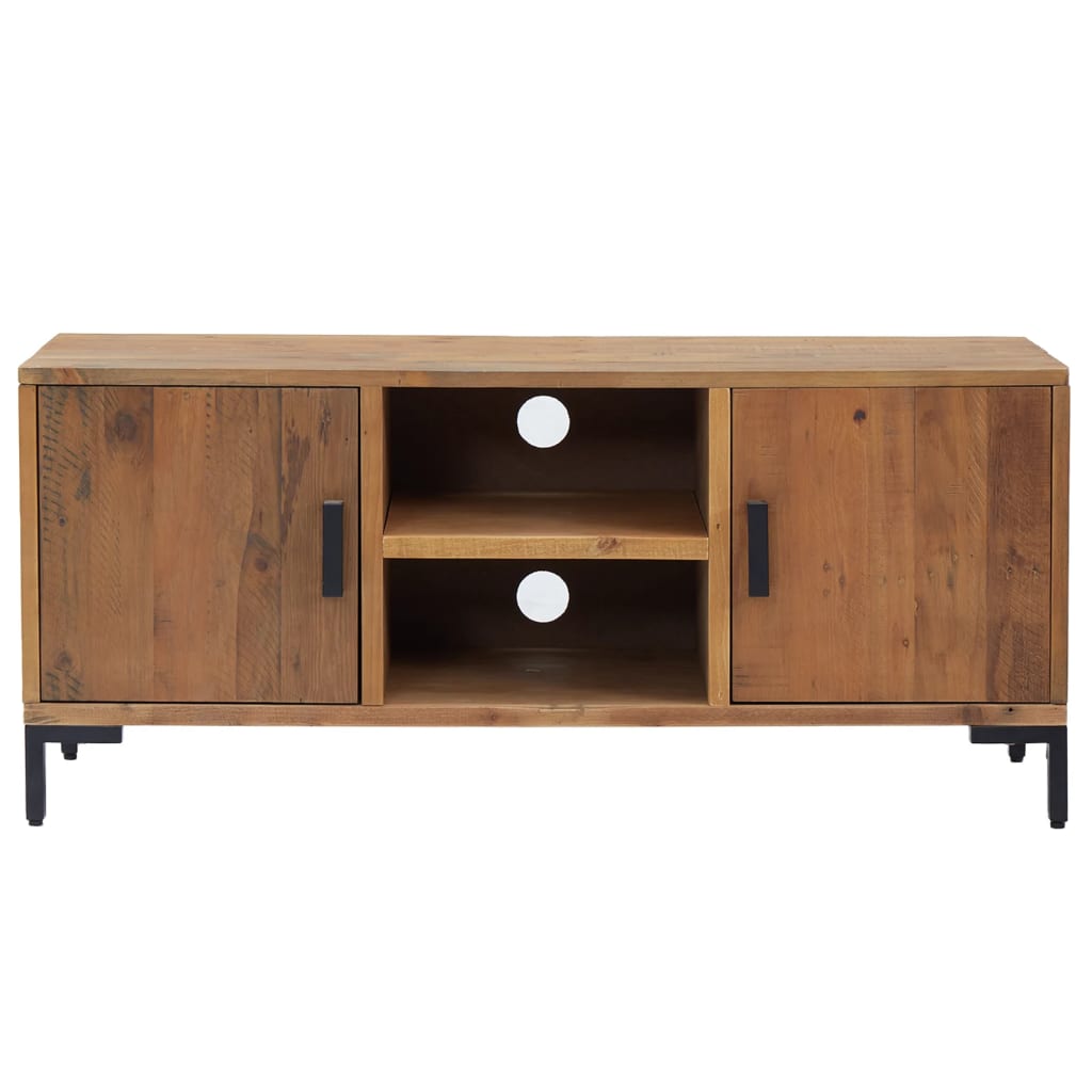 Tv-meubel 110x35x48 cm massief grenenhout