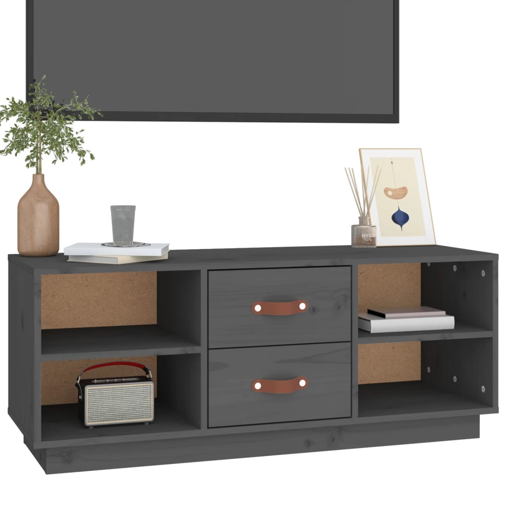 Tv-meubel 100x34x40 cm massief grenenhout