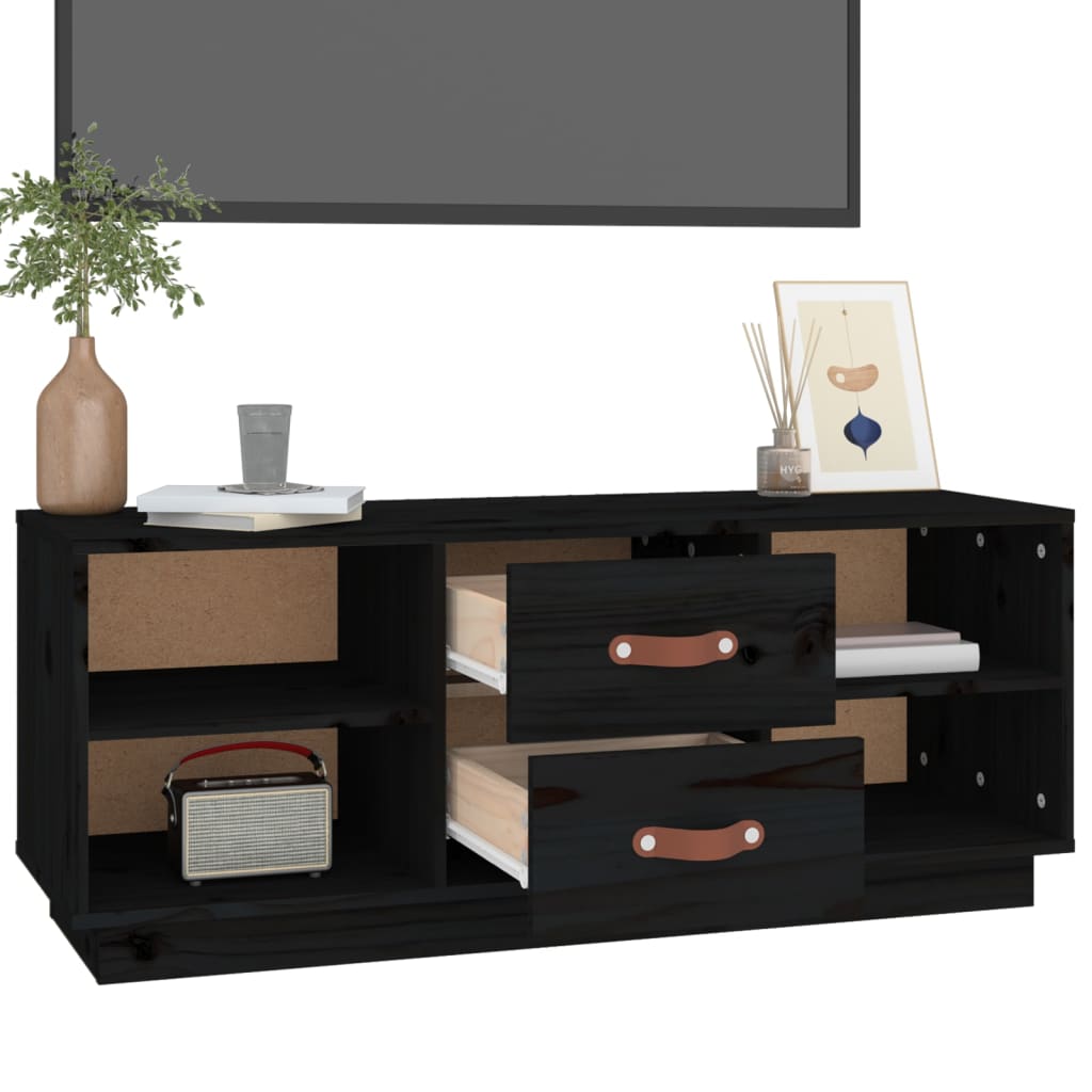 Tv-meubel 100x34x40 cm massief grenenhout