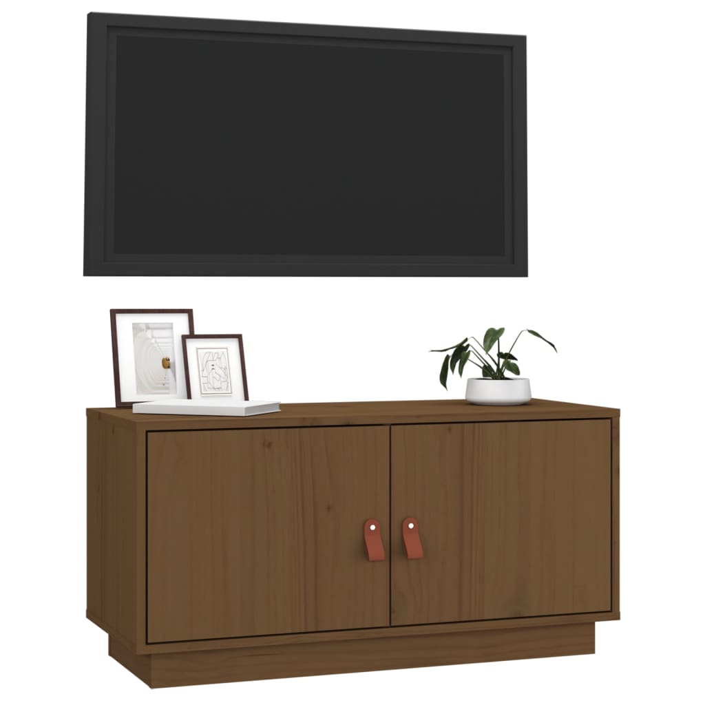 Tv-meubel 80x34x40 cm massief grenenhout