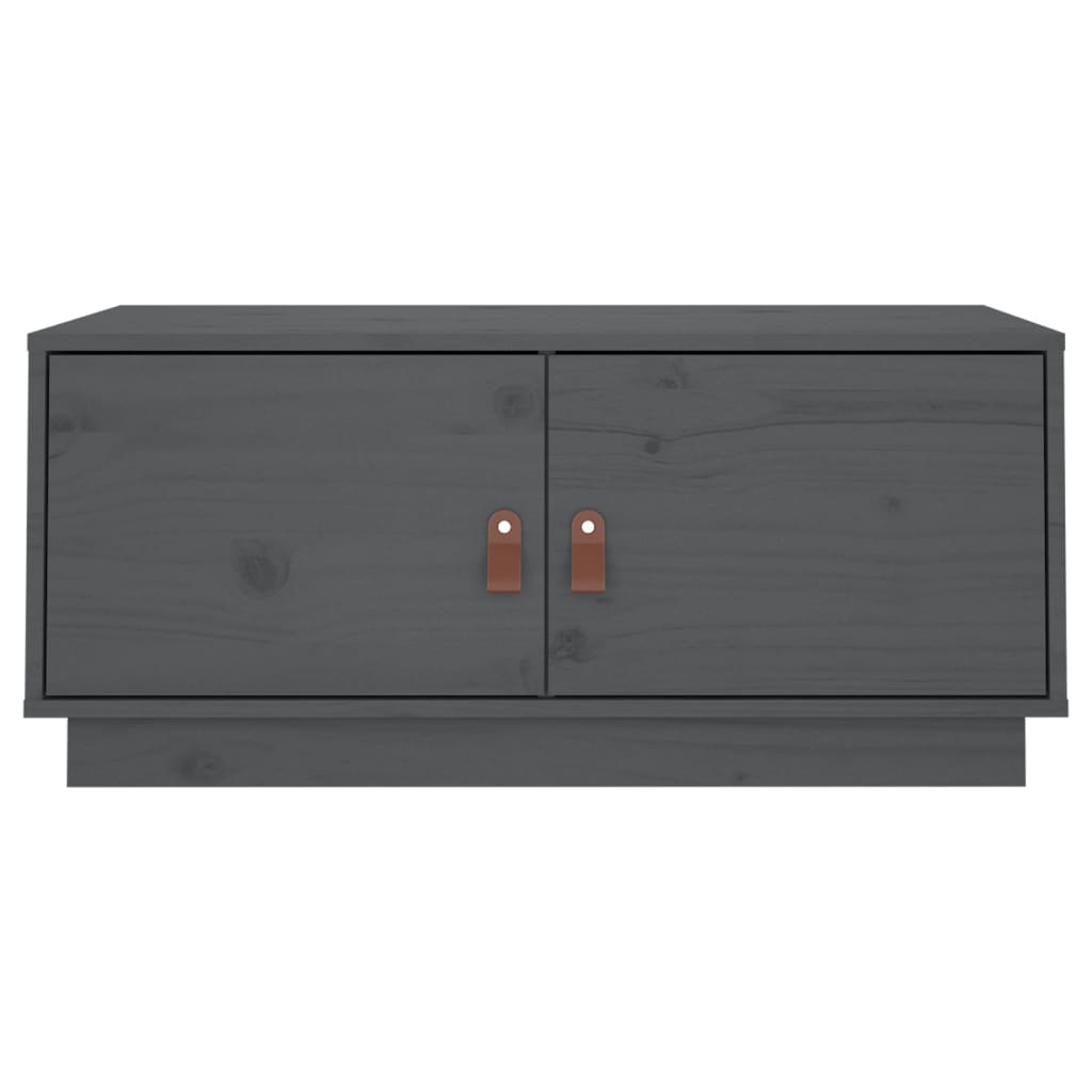 Salontafel 80x50x35 cm massief grenenhout grijs