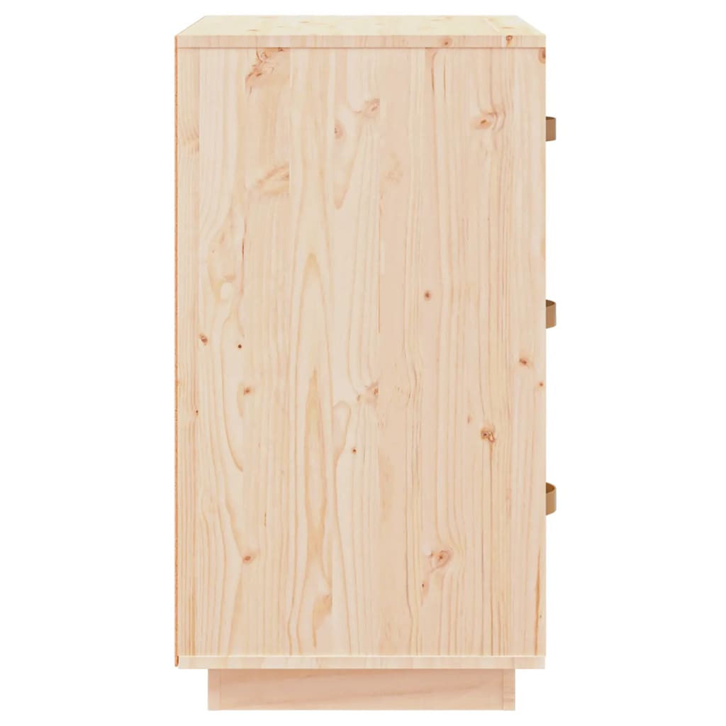 Table de chevet 40x40x75 cm bois de pin massif blanc