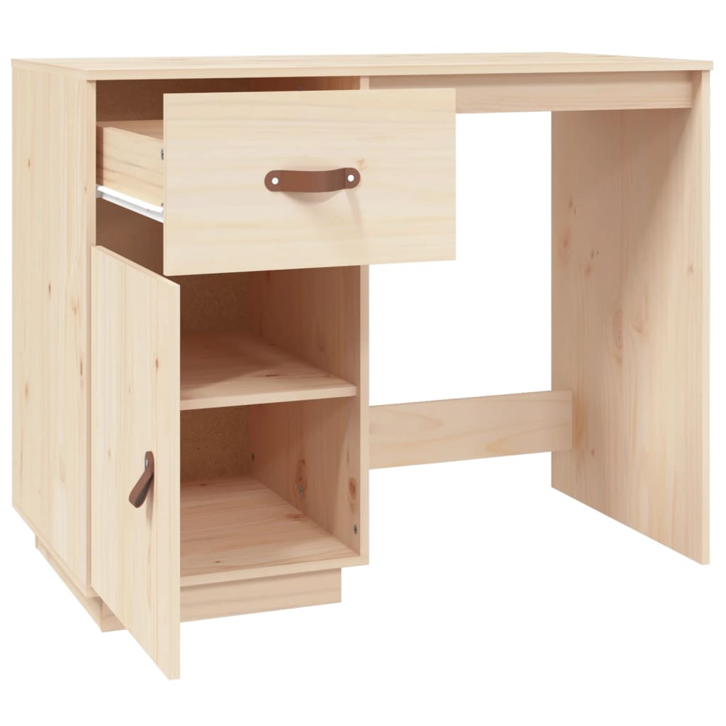 Bureau 95x50x75 cm en bois de pin massif