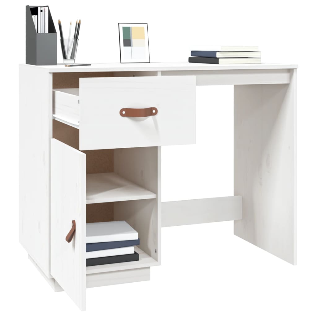 Bureau 95x50x75 cm en bois de pin massif