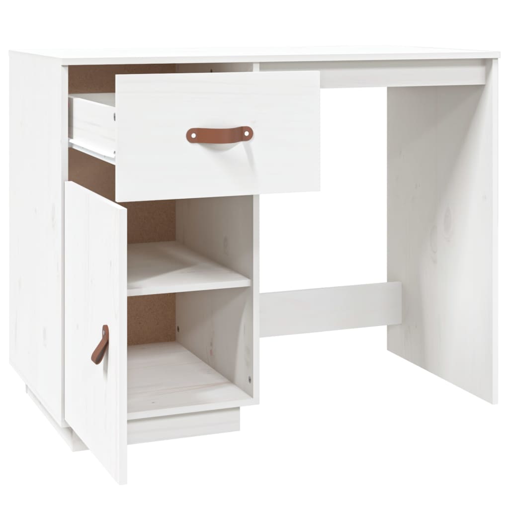 Bureau 95x50x75 cm en bois de pin massif