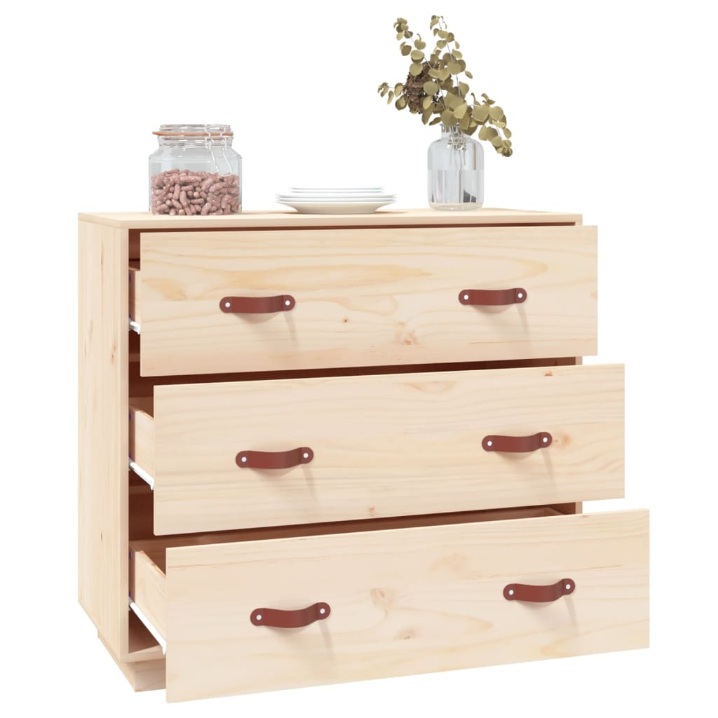 Buffet 80x40x75 cm en bois de pin massif