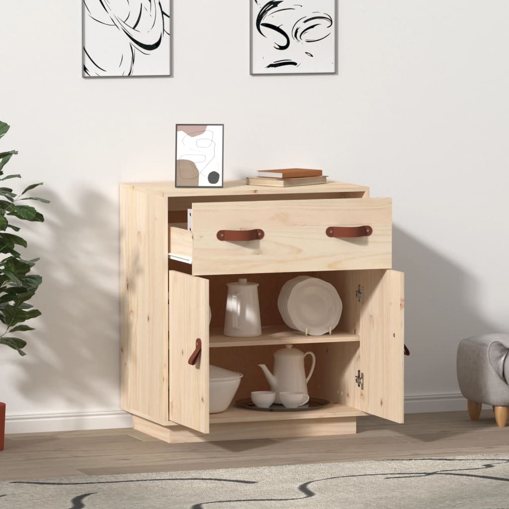 Buffet 65,5x40x75 cm en bois de pin massif