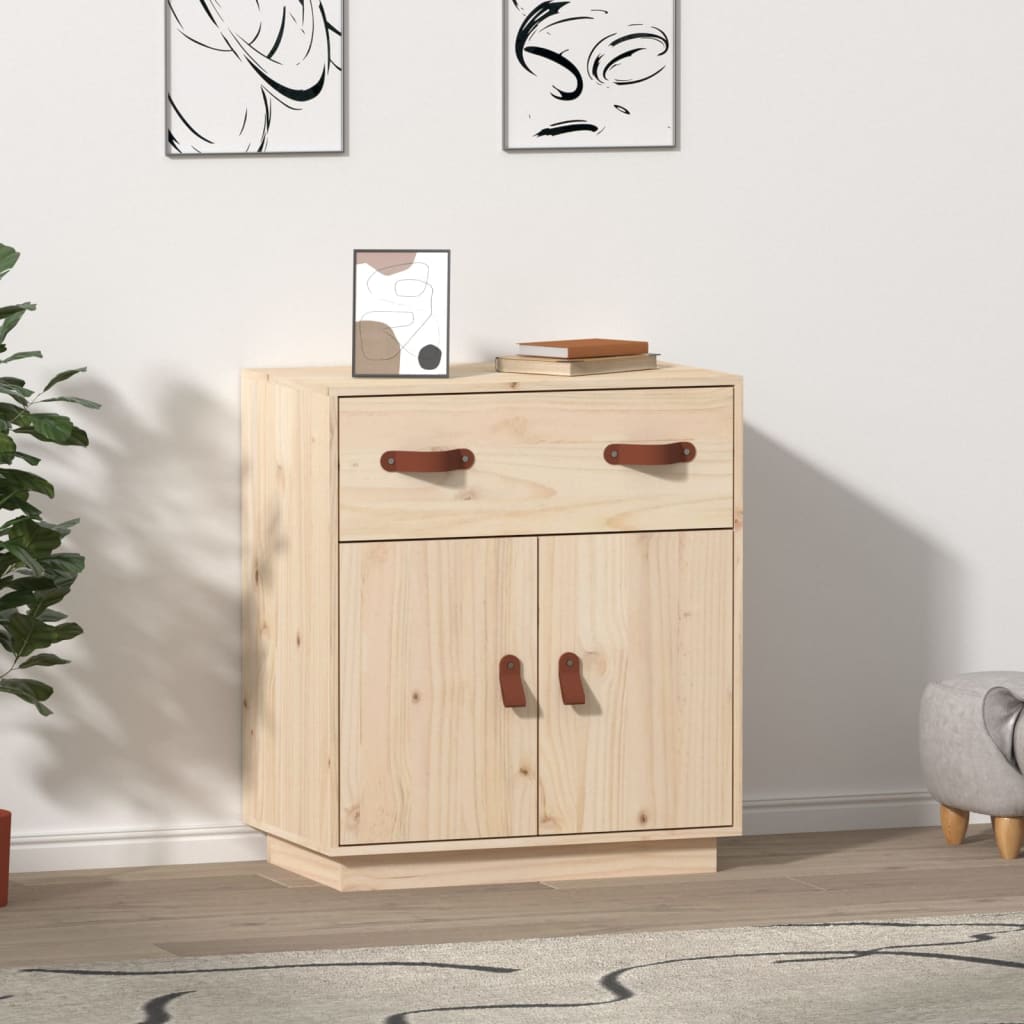 Buffet 65,5x40x75 cm en bois de pin massif