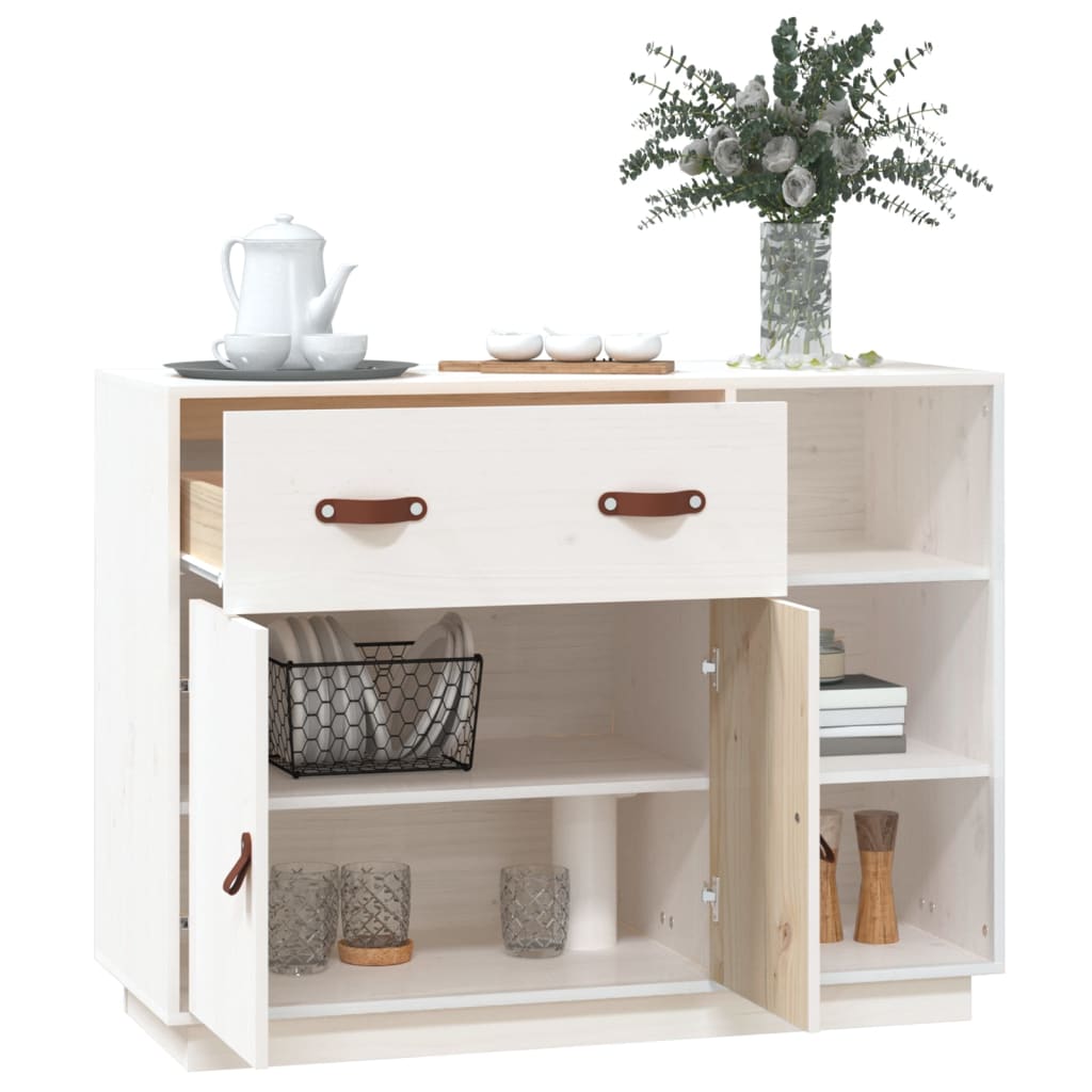 Dressoir 98,5x40x75 cm massief grenenhout