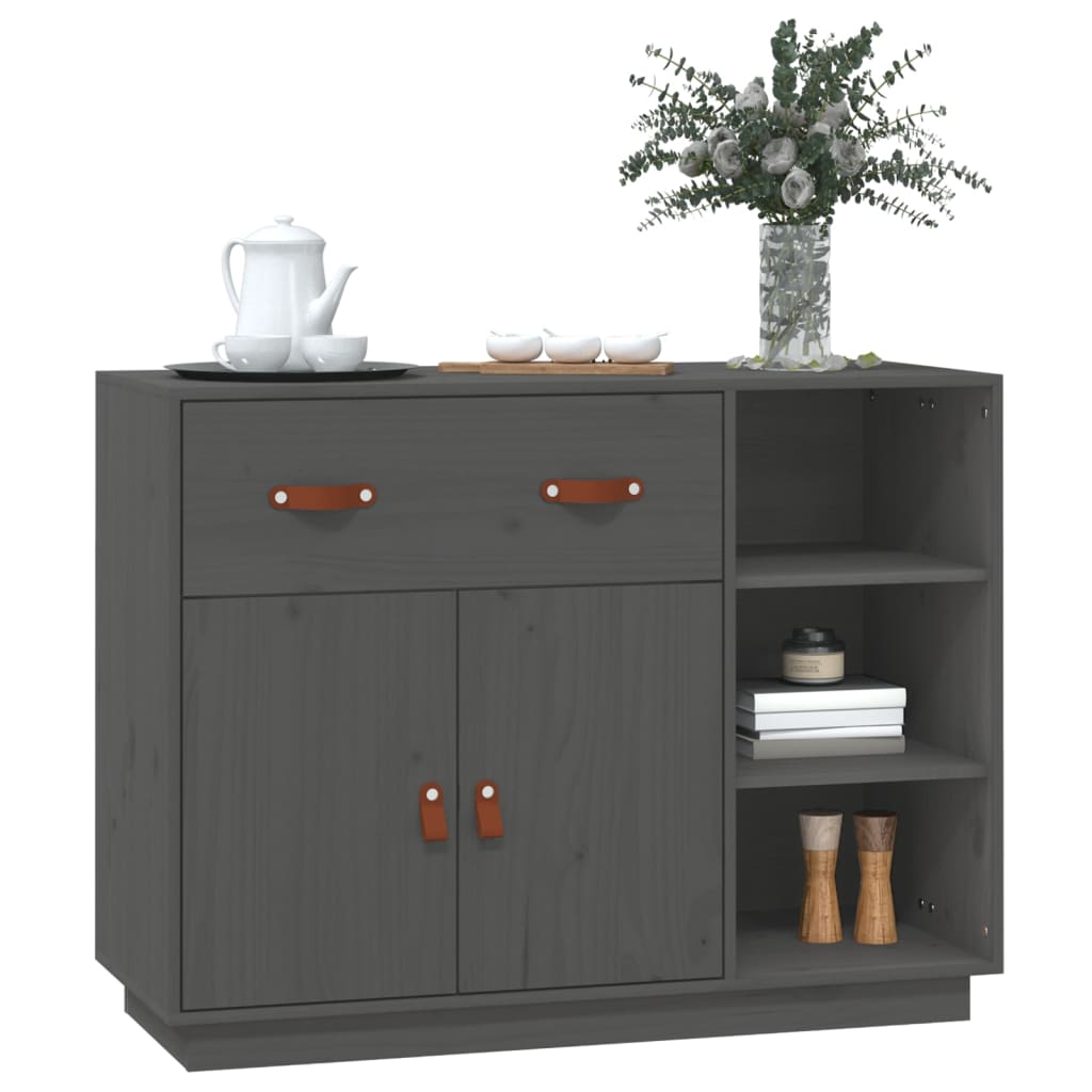 Dressoir 98,5x40x75 cm massief grenenhout