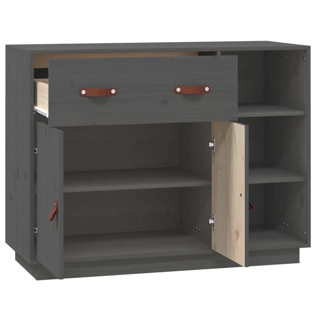 Dressoir 98,5x40x75 cm massief grenenhout