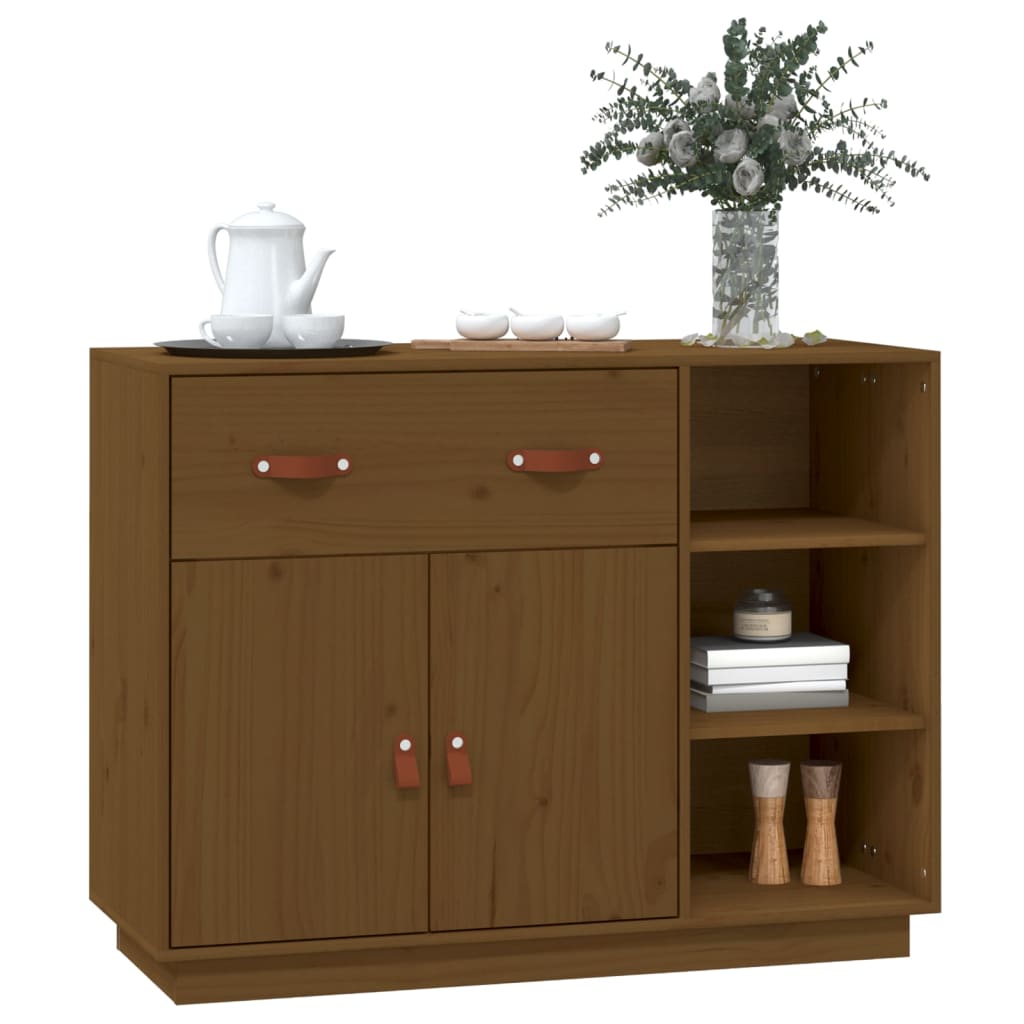 Dressoir 98,5x40x75 cm massief grenenhout