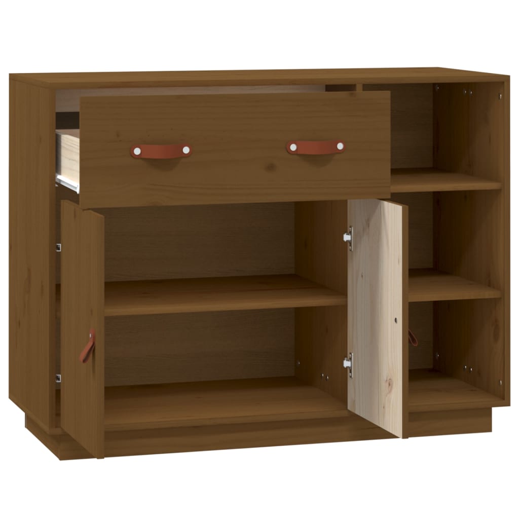 Dressoir 98,5x40x75 cm massief grenenhout