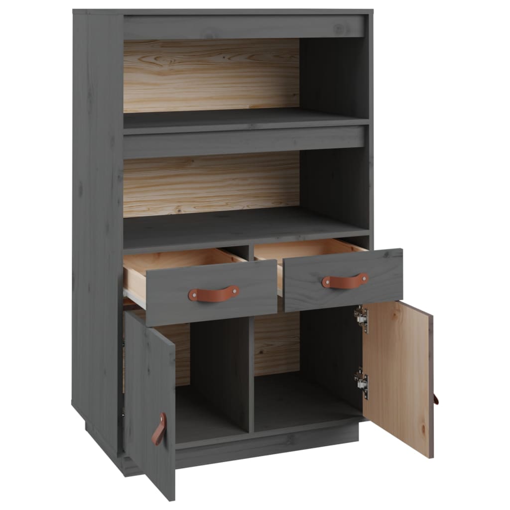 Meuble haut 67x40x108,5 cm en bois de pin massif