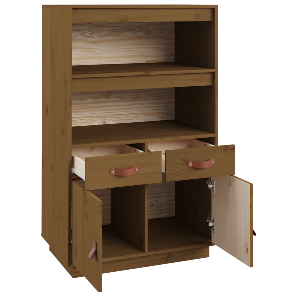 Meuble haut 67x40x108,5 cm en bois de pin massif