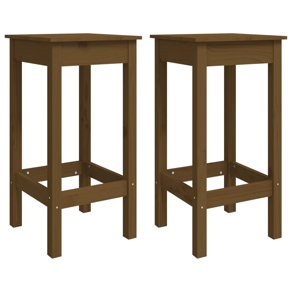 Chaises de bar 2 pcs 40x41,5x112 cm bois de pin massif