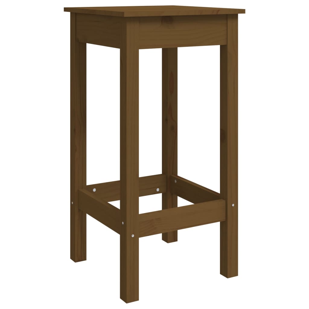 Barstoelen 2 st 40x40x78 cm massief grenenhout