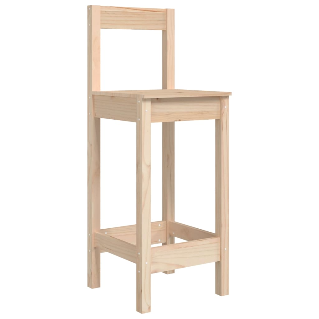 Chaises de bar 2 pcs 40x41,5x112 cm bois de pin massif