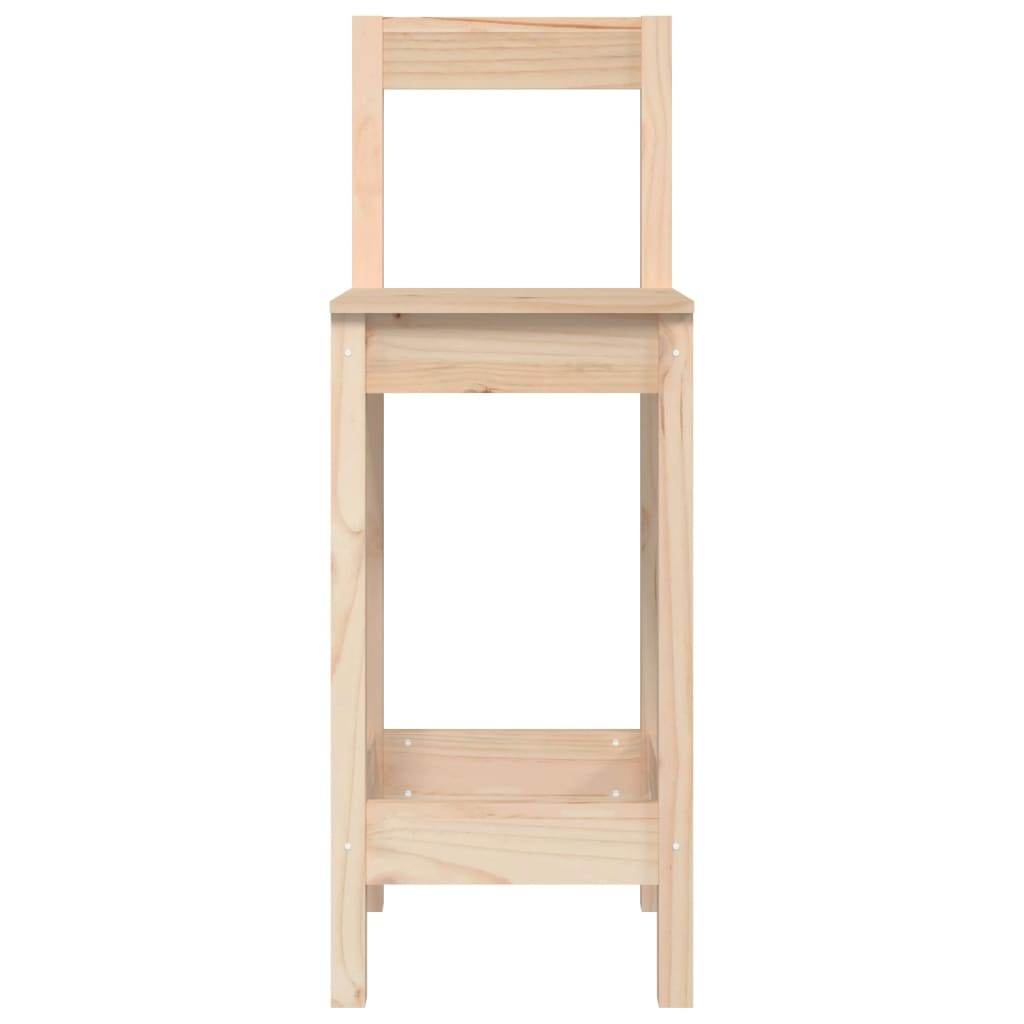 Chaises de bar 2 pcs 40x41,5x112 cm bois de pin massif