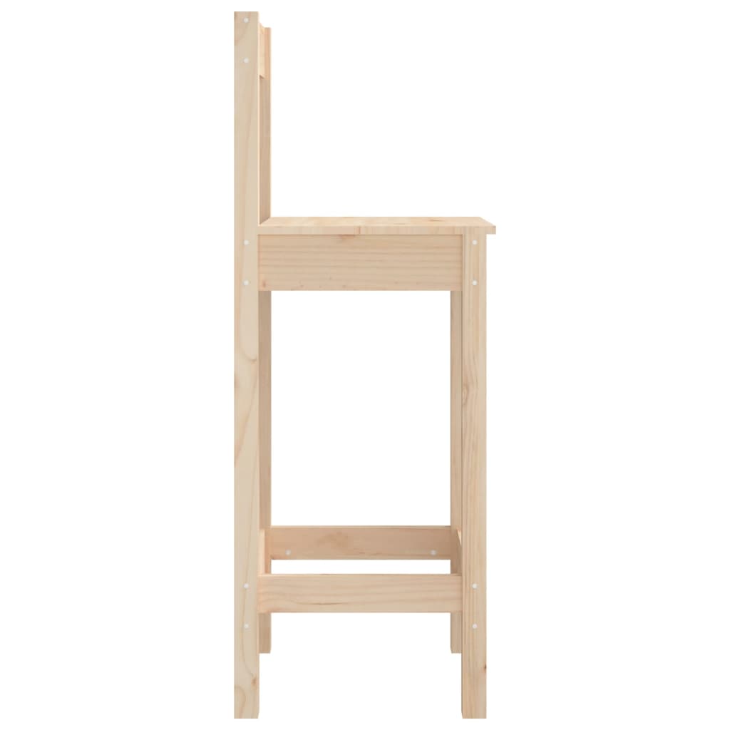 Barstoelen 2 st 40x41,5x112 cm massief grenenhout