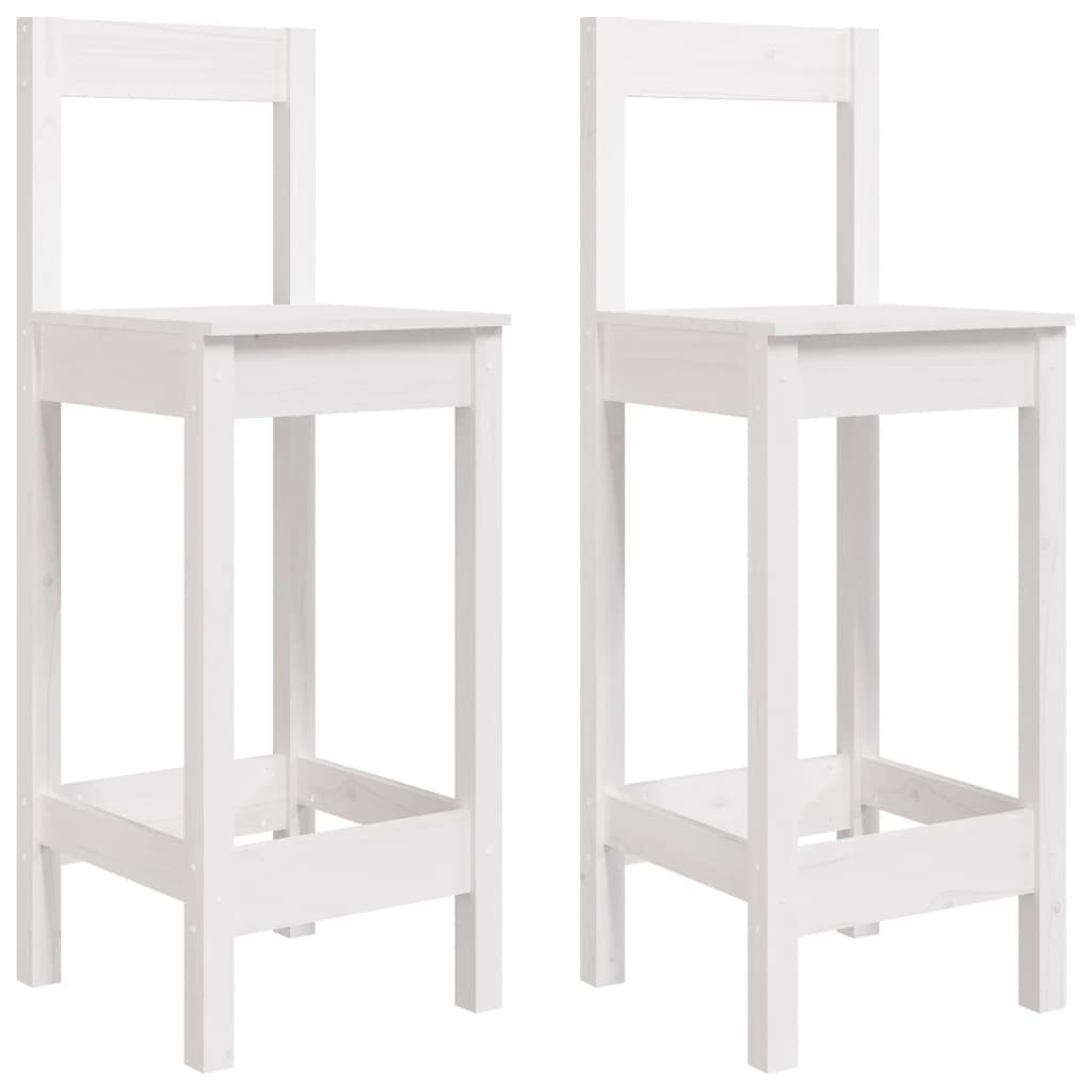 Chaises de bar 2 pcs 40x41,5x112 cm bois de pin massif