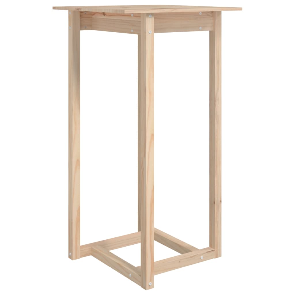 Table de bar 80x80x110 cm en bois de pin massif