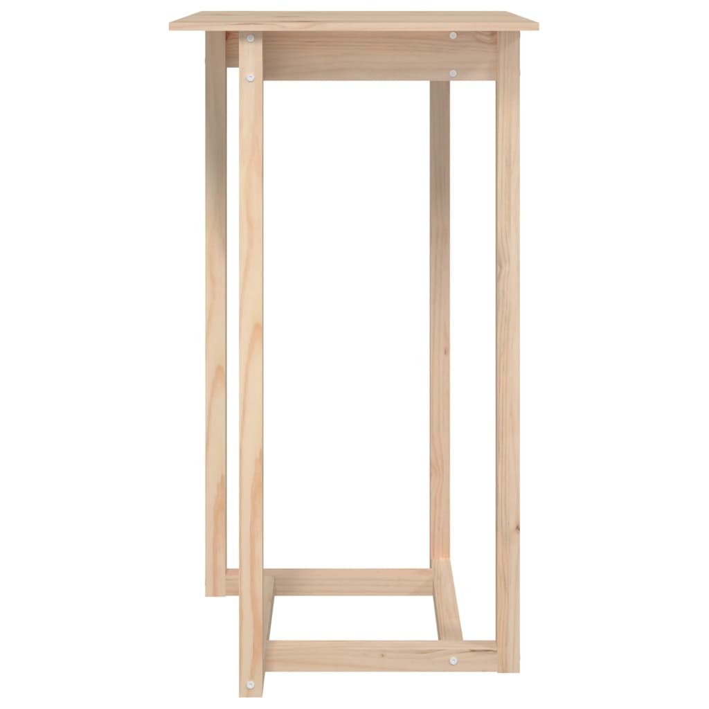 Table de bar 80x80x110 cm en bois de pin massif