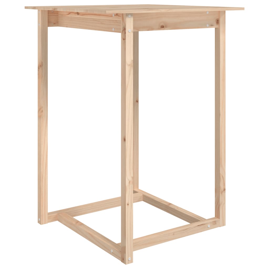 Table de bar 80x80x110 cm en bois de pin massif