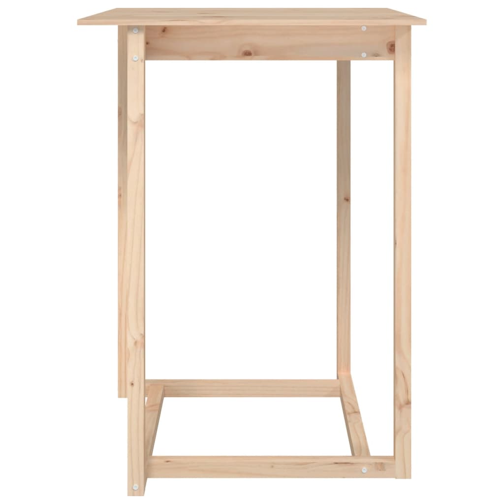 Table de bar 80x80x110 cm en bois de pin massif