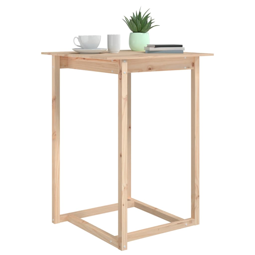 Table de bar 80x80x110 cm en bois de pin massif