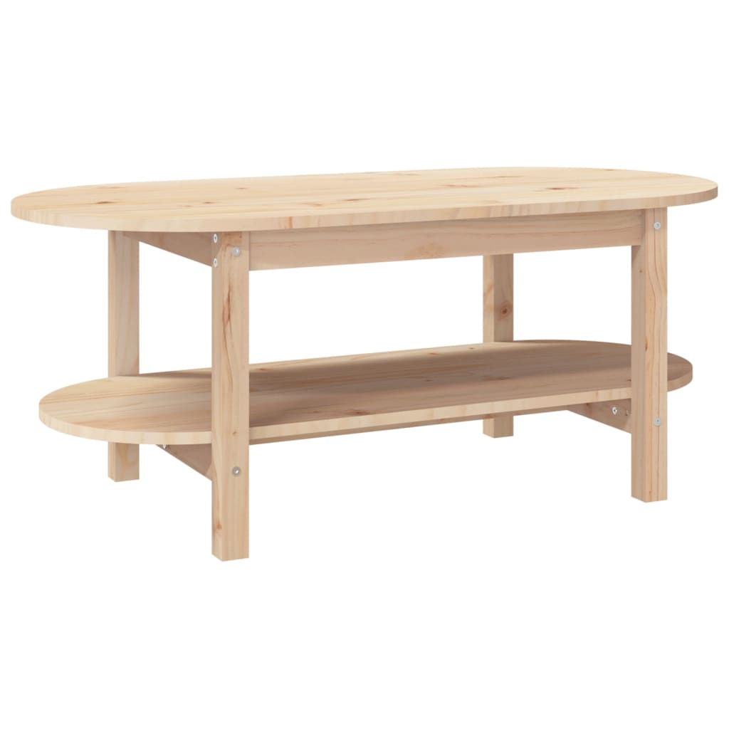 Table basse 80x45x45 cm en bois de pin massif