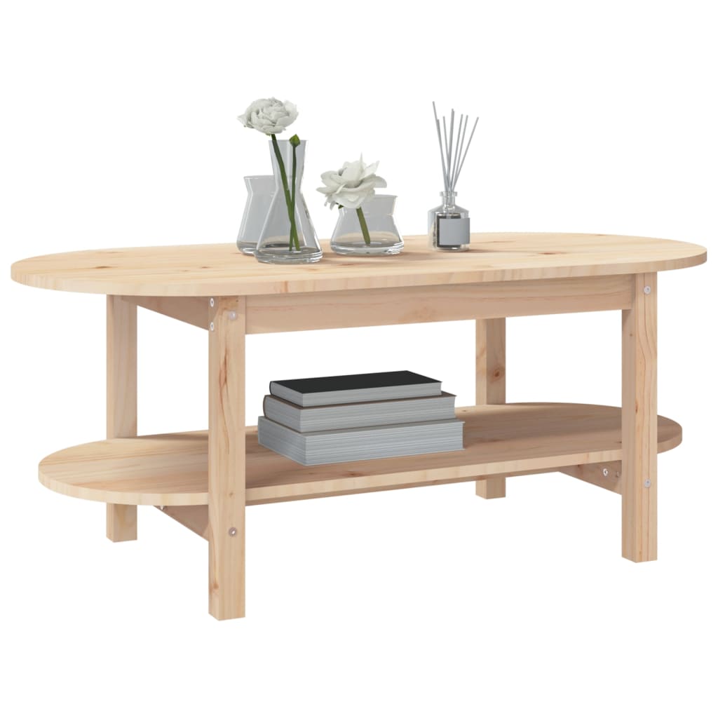 Table basse 80x45x45 cm en bois de pin massif