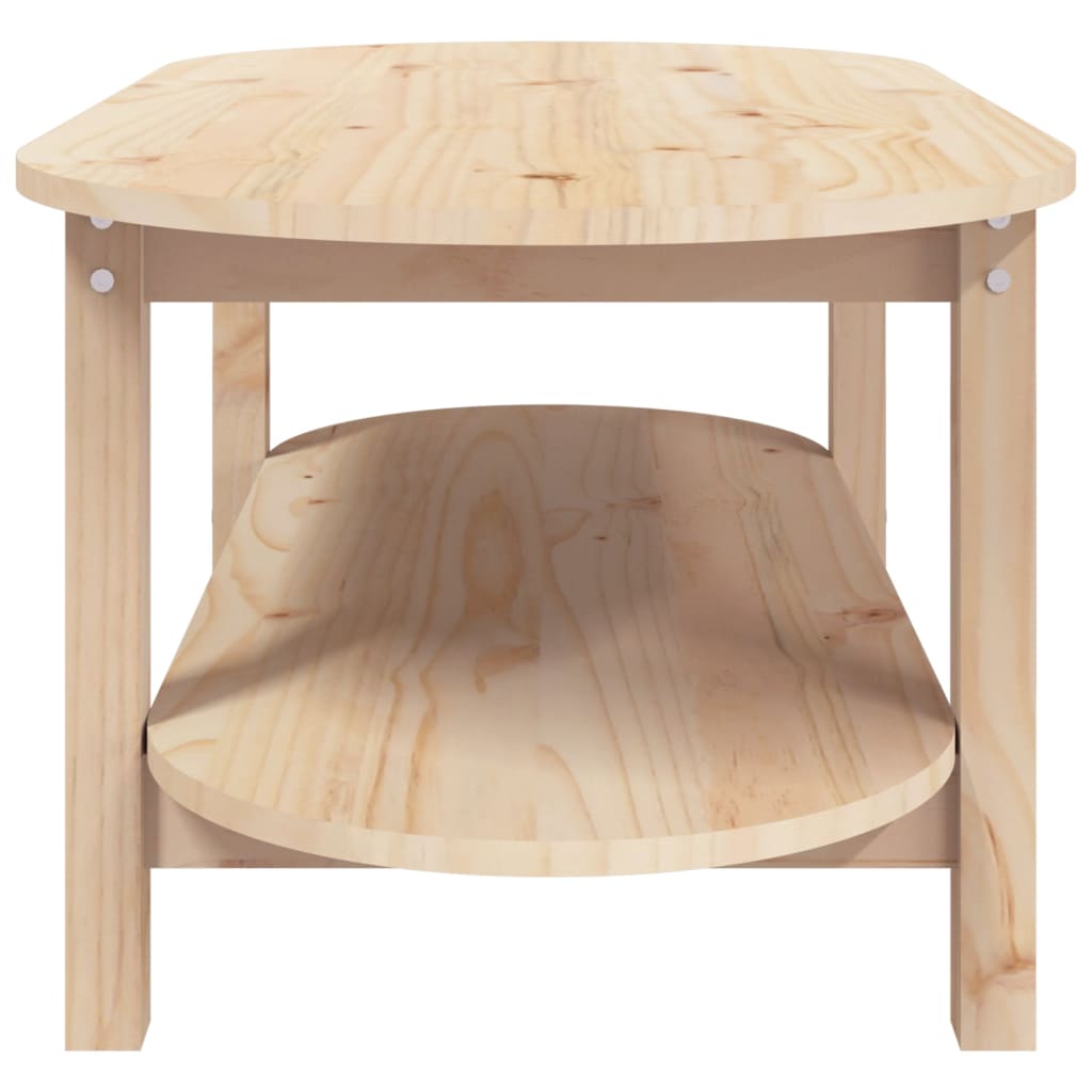 Table basse 80x45x45 cm en bois de pin massif