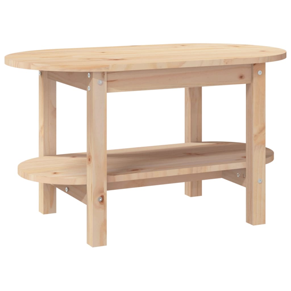 Table basse 80x45x45 cm en bois de pin massif