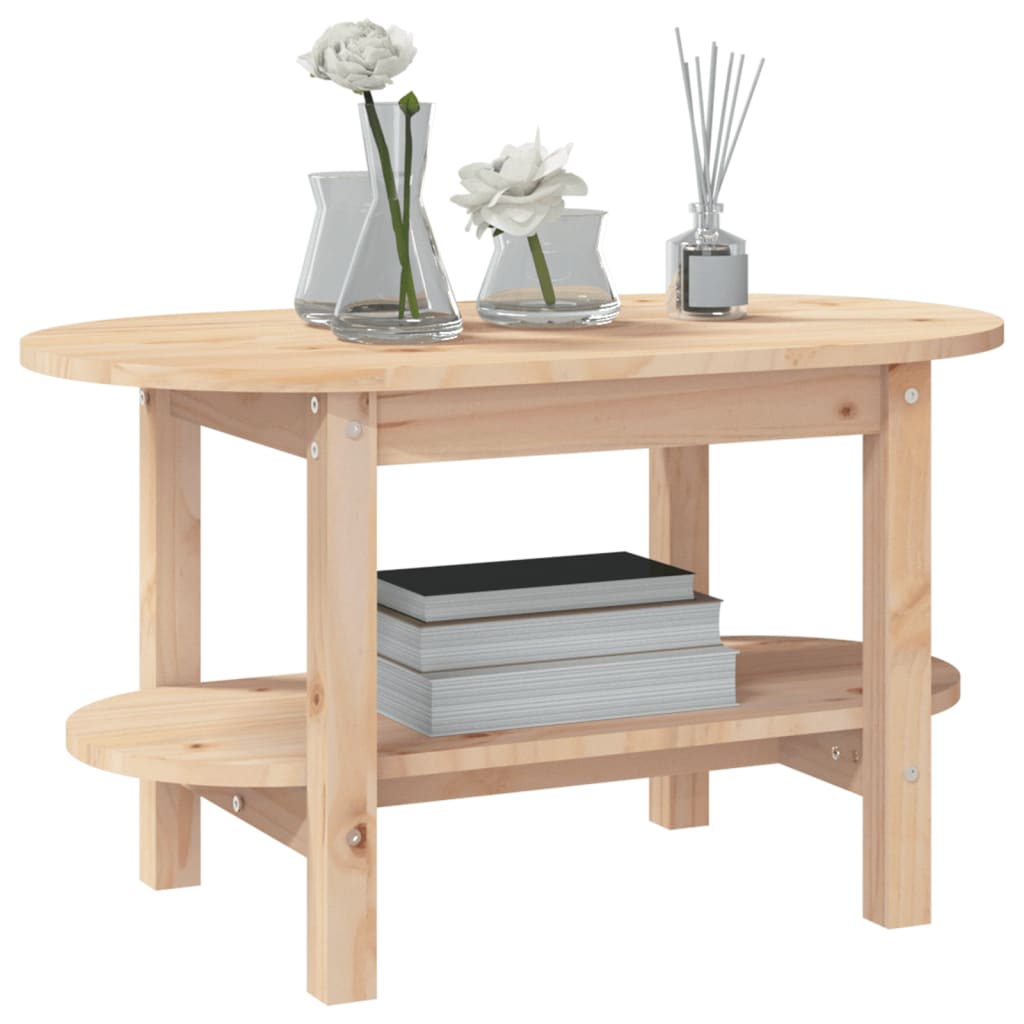 Table basse 80x45x45 cm en bois de pin massif