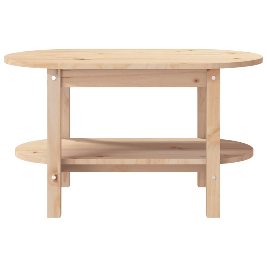 Table basse 80x45x45 cm en bois de pin massif