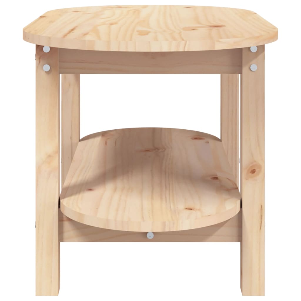 Table basse 80x45x45 cm en bois de pin massif