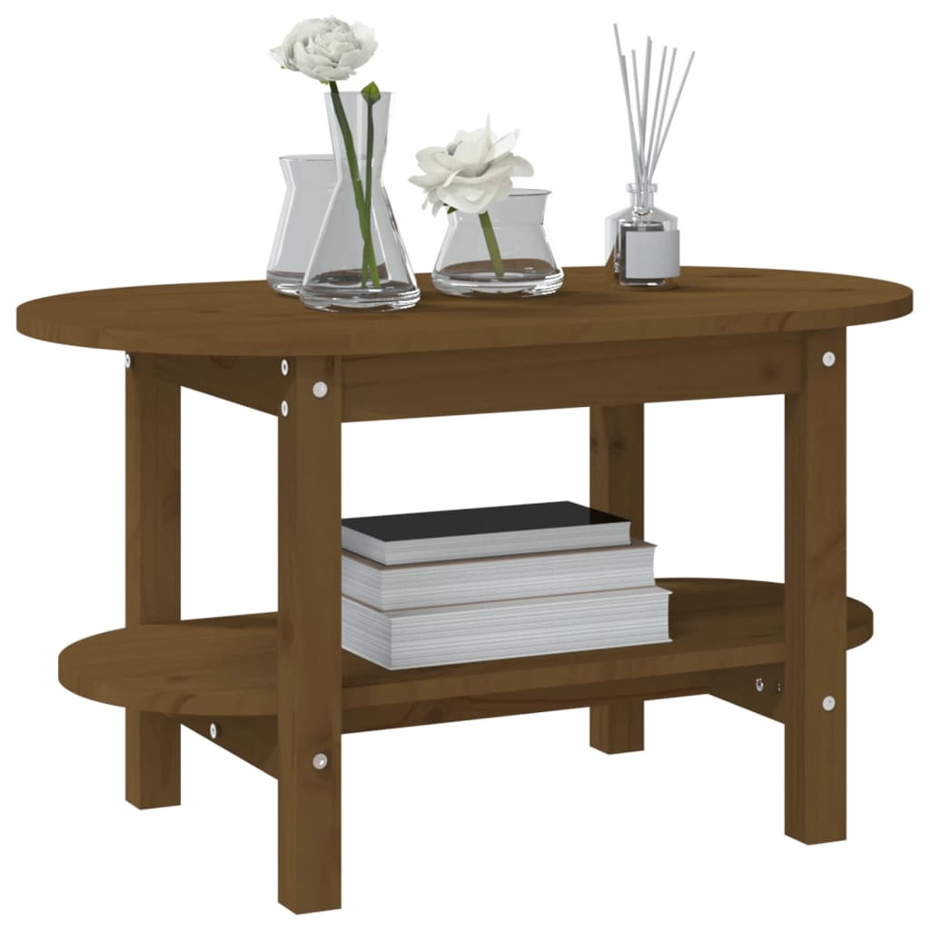 Table basse 80x45x45 cm en bois de pin massif