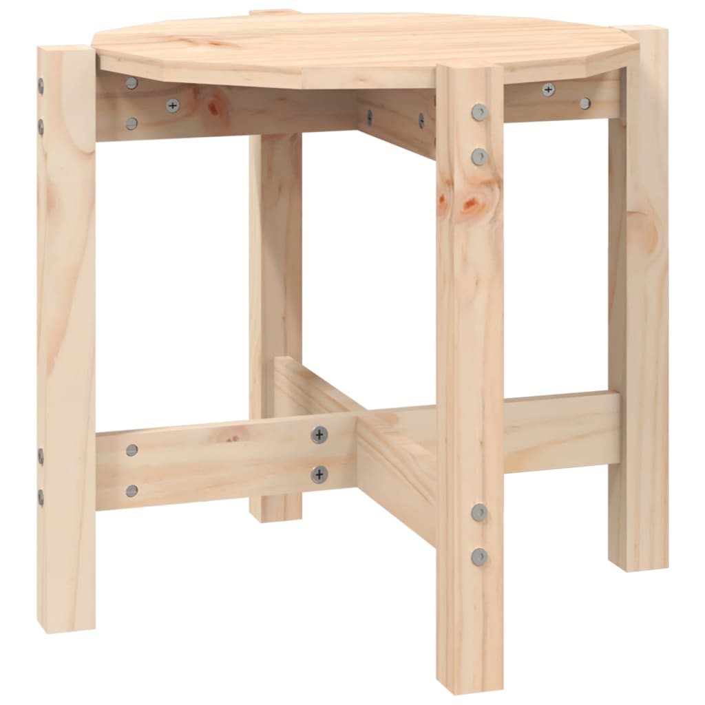 Table basse Ø 62,5x45 cm en bois de pin massif